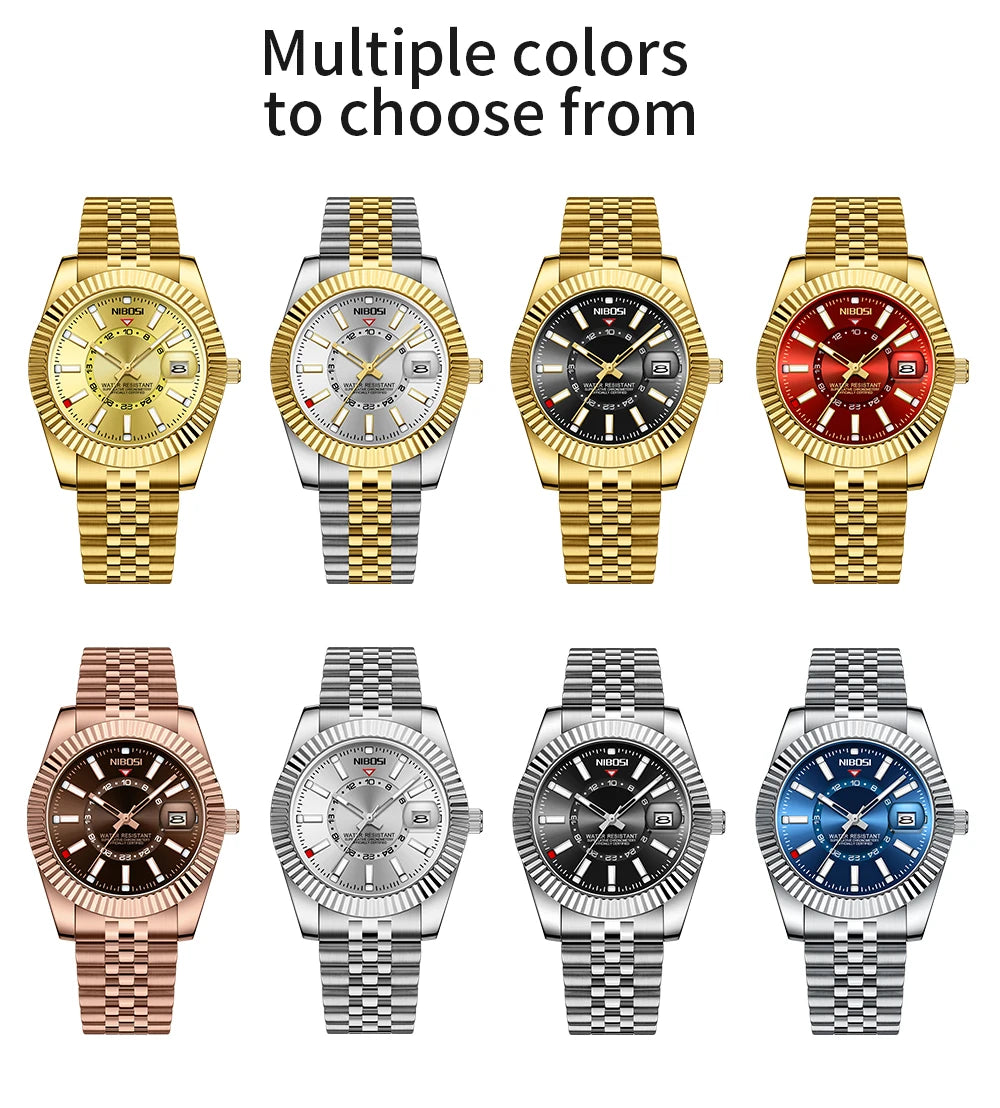 Wristwatch For Man Waterproof Stainless Steel Men's Watches