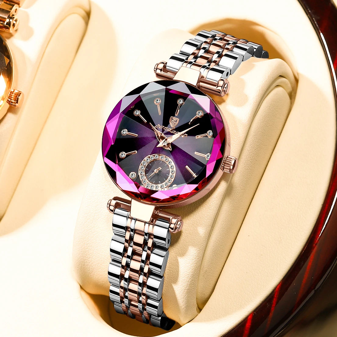 Luxury Elegant Ladies Wristwatch Waterproof Stainless Steel Watch
