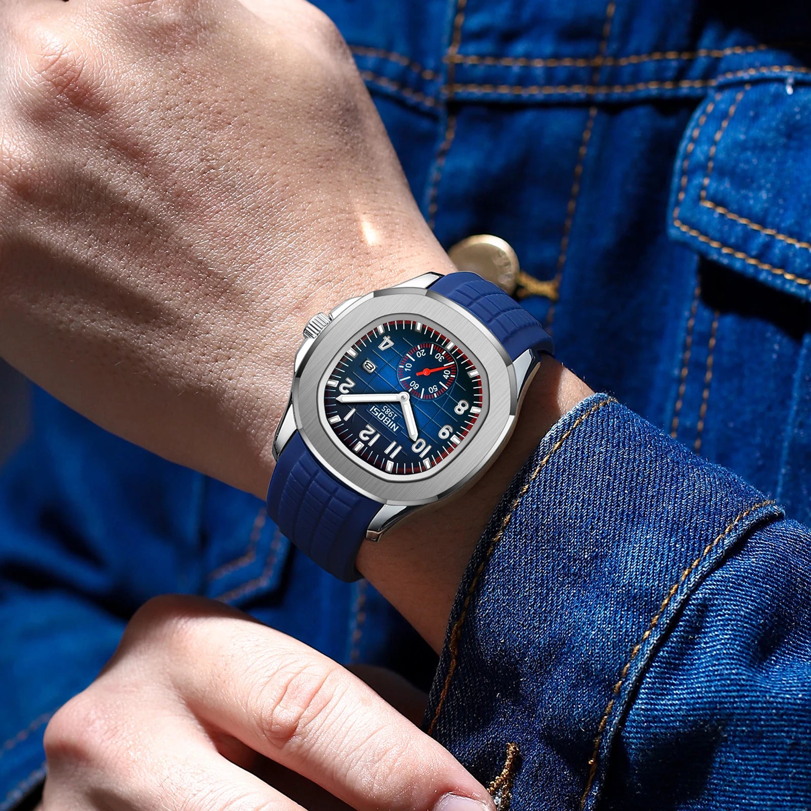 Sport Mens Watches Top Brand Luxury Auto Date Watch Men Waterproof Stainless Steal