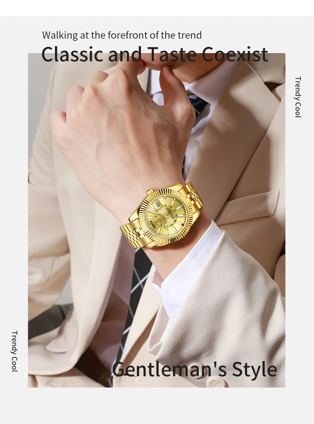 Wristwatch For Man Waterproof Stainless Steel Men's Watches