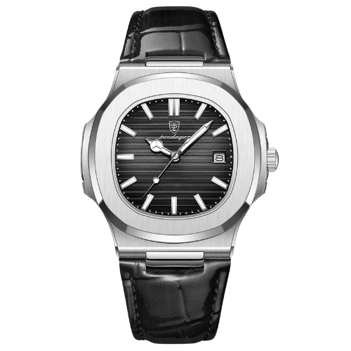 Man Watch Date Waterproof Stainless Steal